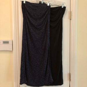 Gap rushed  straight cut shirts with a slit